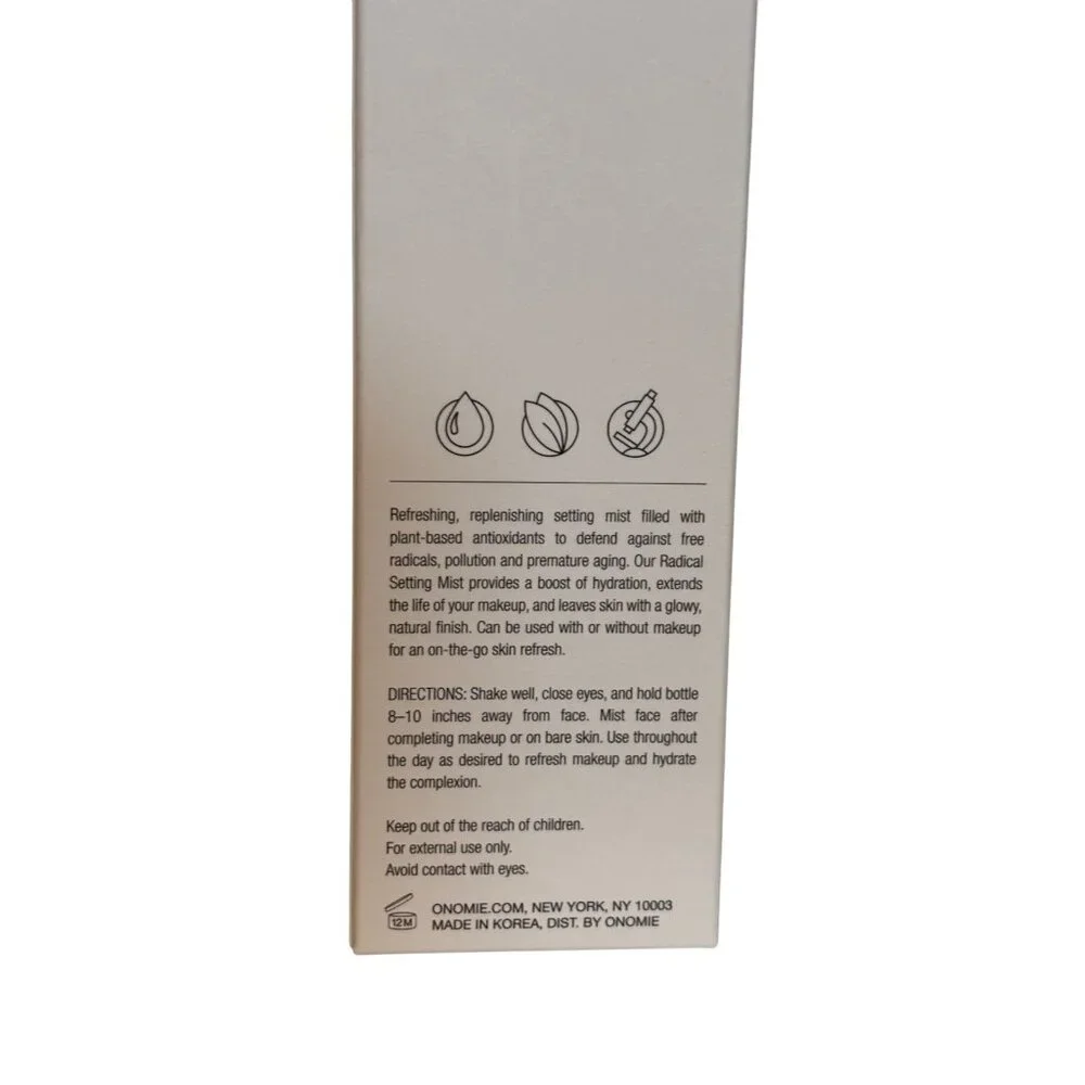 ONOMIE Radical Defense Long Lasting Setting‎ Mist 150mL NEW in Box